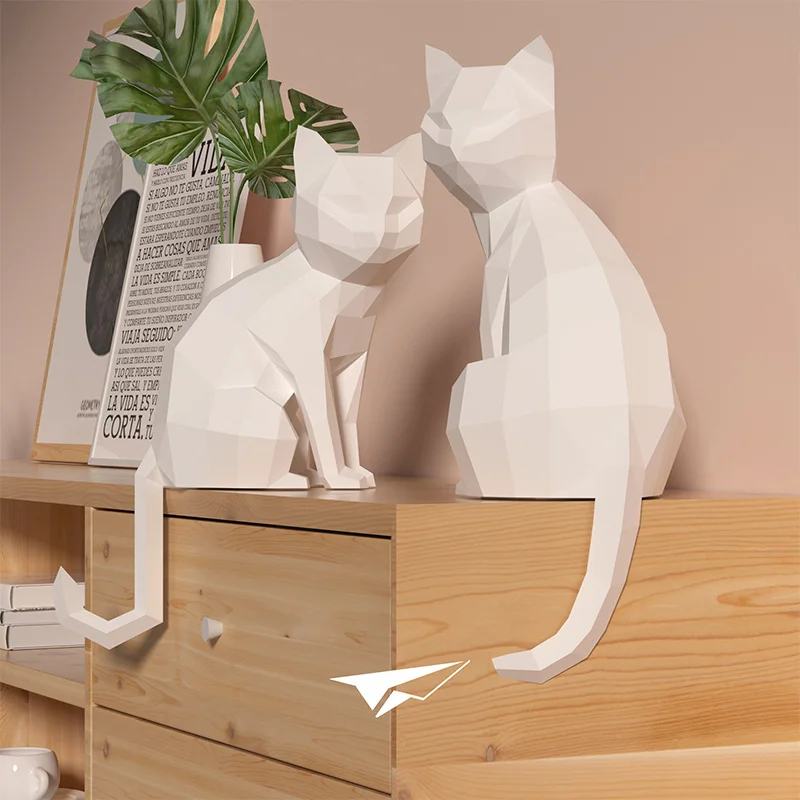 1 Paar Liebhaber Katze Tier De – Art Craft Cardboard Bewertung und Preis