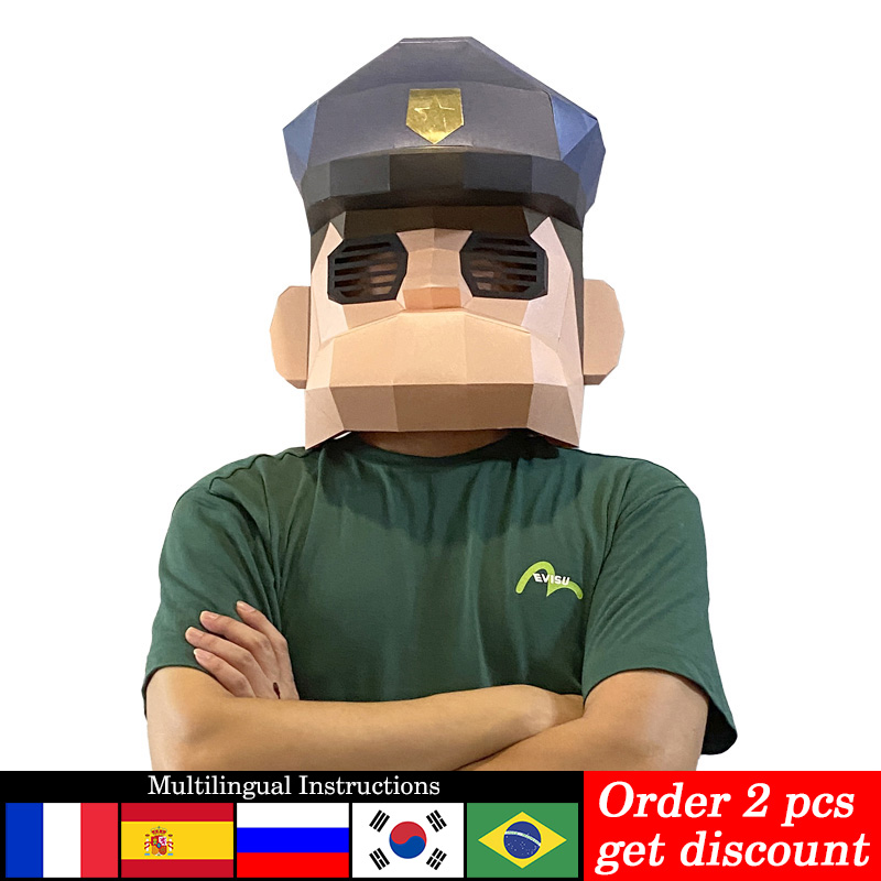 Cartoon Polizei Maske Papier M – Art Craft Cardboard Bewertung und Preis